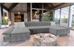 Velour Sofa & Fløyel Sofa-Dewitt Sovesofa m. Divan og Sjeselong Omi 5 + Omi 10