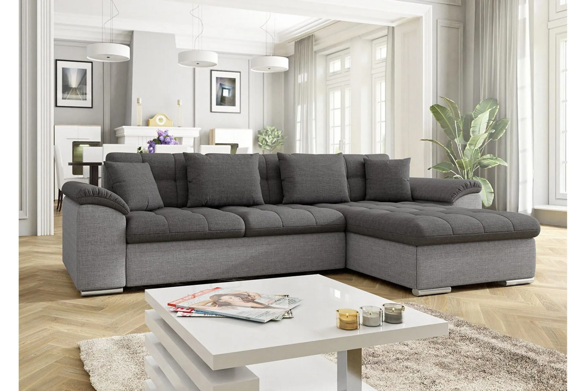 Sovesofaer-Diana U-sovesofa 280x160x76 cm Lex 5 + Lex 7