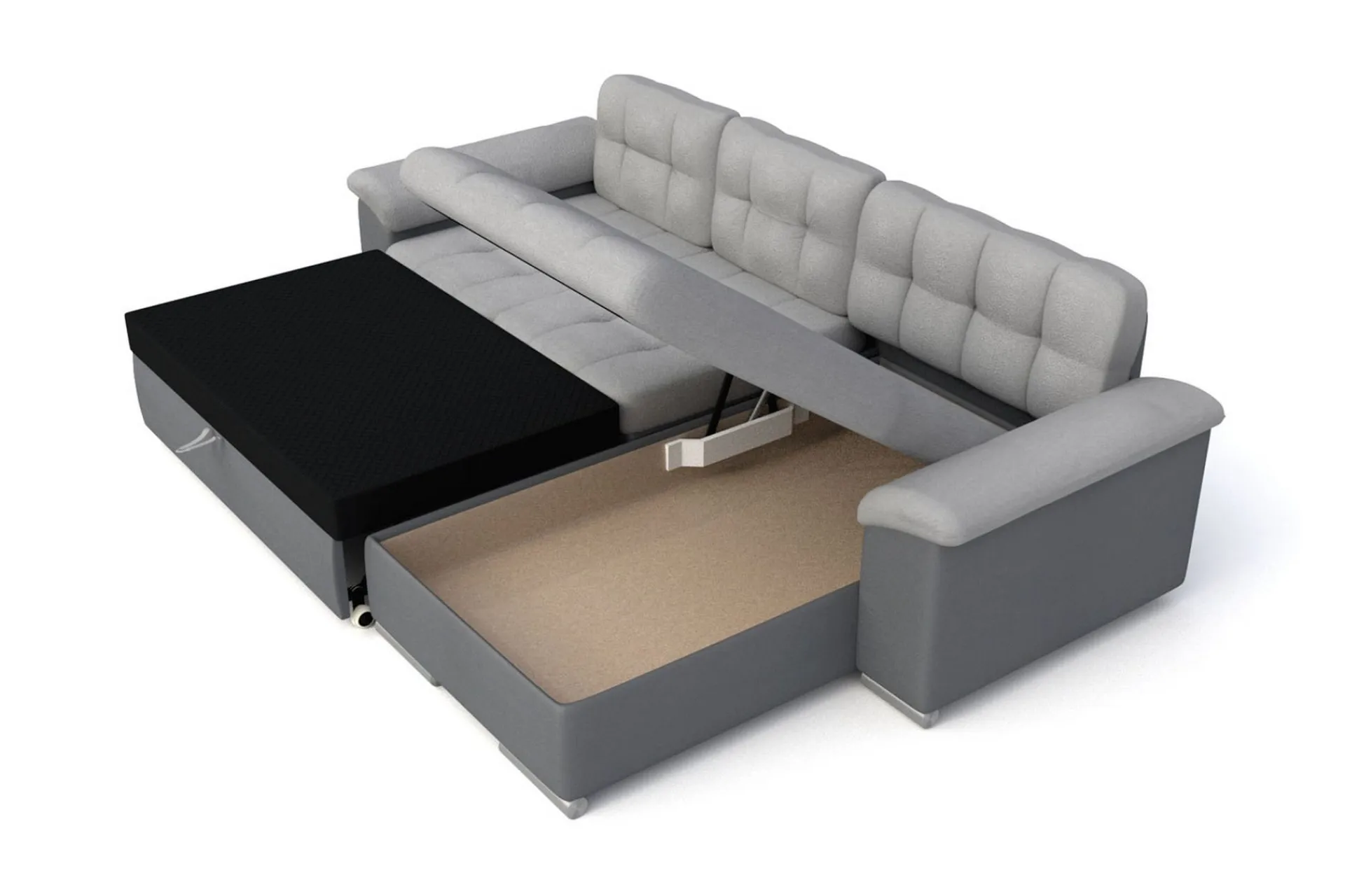 Sovesofaer-Diana U-sovesofa 280x160x76 cm Lex 5 + Lex 7