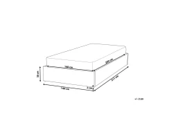 Bedly Dinan Dobbeltseng 140 | 200 cm
