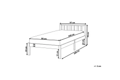 Dobbeltseng FLORAC 90 x 200 cm