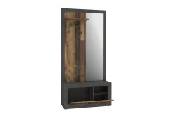 Møbelsett Til Gang & Entre|Gangoppbevaring-Dolnis Gangmøbelsett 34x94 cm Brun/Grå