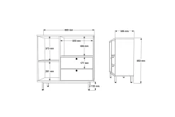 Donae Kommode 88 cm