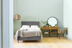 Sengetilbehør & Sengegavl-Donte Sengegavl 140 cm Button Grey