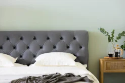 Sengetilbehør & Sengegavl-Donte Sengegavl 160 cm Dypstiftet Grey