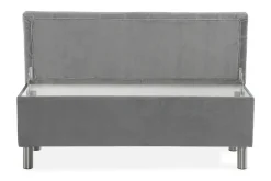 Sengetilbehør & Sengegavl-Donte Sengekiste 140 cm Square Grey