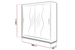 Scandinavian Choice Garderober & Garderobesystem-Douglas Garderobe 180x57x215 cm Svart