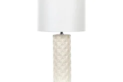 Nattbordslampe|Bordlampe-Dragonera Bordlampe 49 cm E27 Beige,Hvit