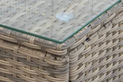 Comfort Garden Loungesett|Loungesett-Dramilo loungegruppe i kunstrotting med bord og puter Beige