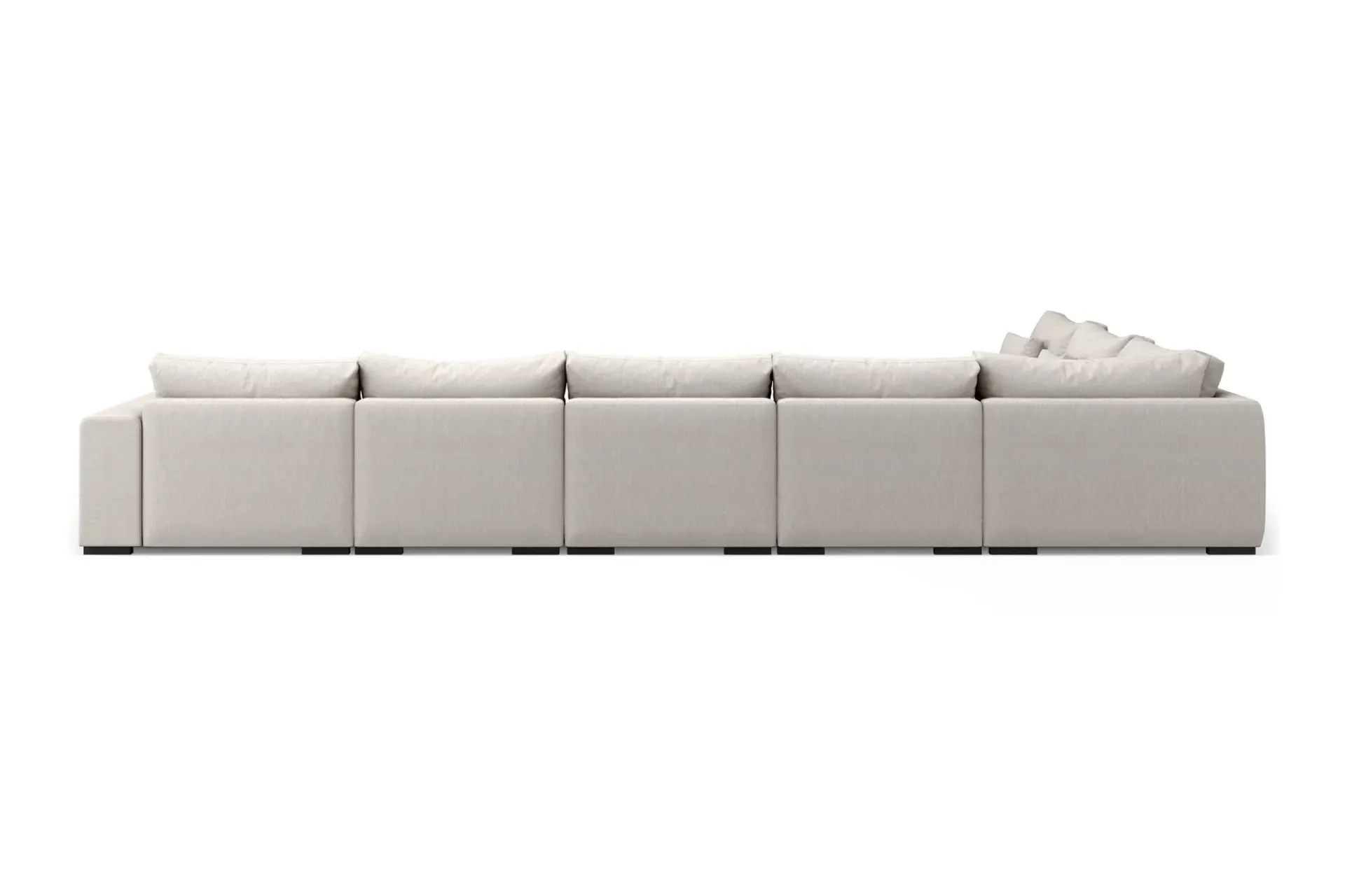 Scandinavian Choice U-Sofa-Dubai stor U-modulsofa byggbar med divan høyre ekstra dyp Beige