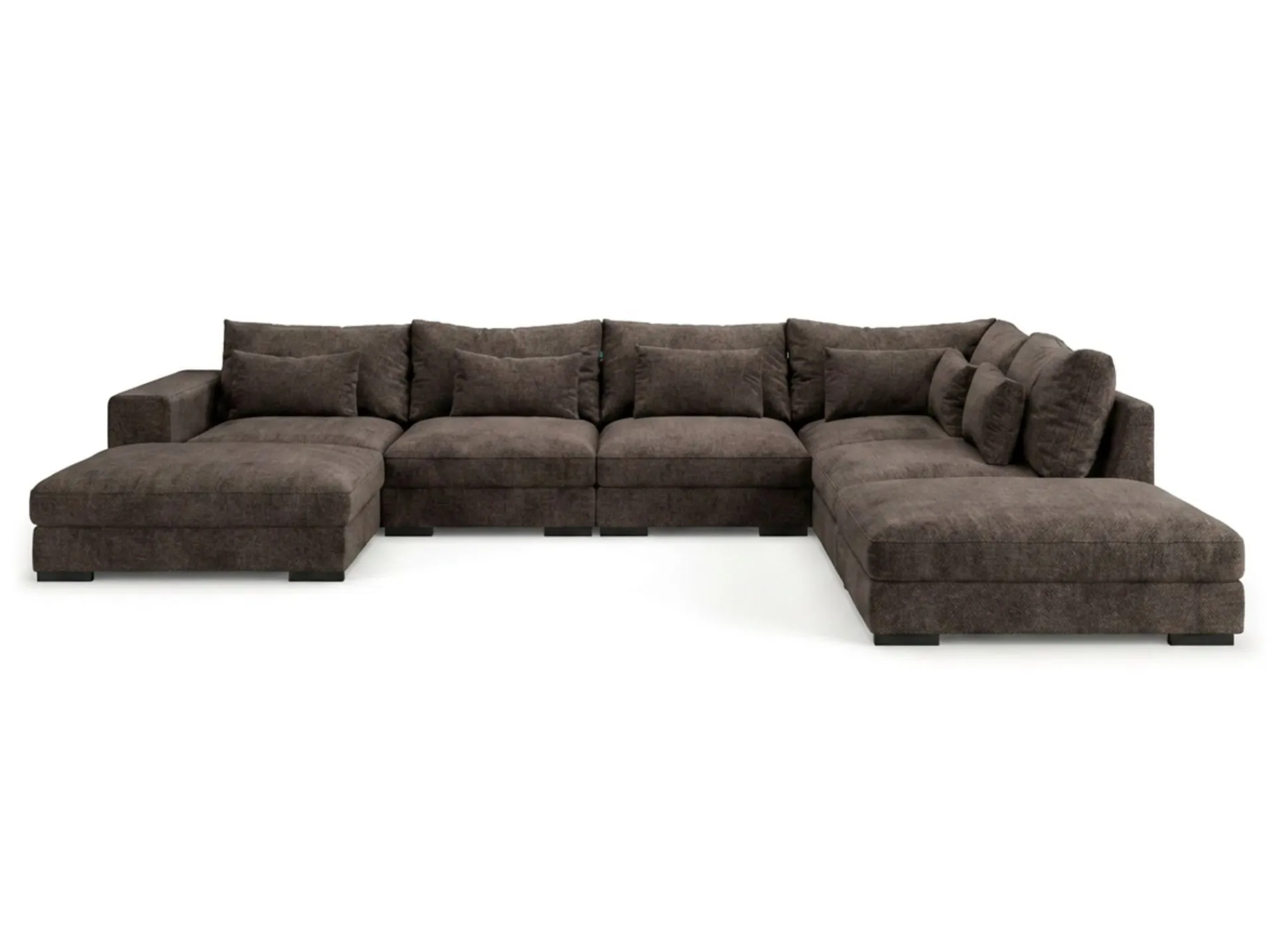 Scandinavian Choice Dubai stor U-sofa modul med divan venstre ekstra dyp i Chenille
