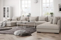 Scandinavian Choice U-Sofa-Dubai U-modulsofa Large med divan venstre ekstra dyp Beige