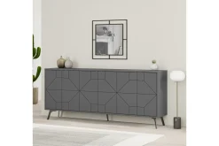 Gangbord|Avlastningsbord-Dune Konsollbord 183,8x77,4 cm Antrasitt Antracit