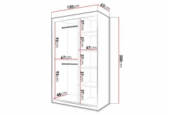Dunvegan Garderobe med speil