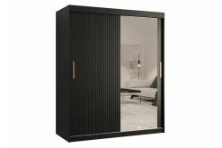 Garderober & Garderobesystem|Knaggerekke-Dunvegan Garderobe med speil Svart