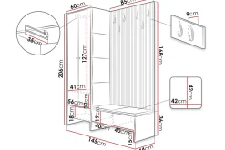 Oppbevaringsskap|Skap-Dunvegan Highboard Brun
