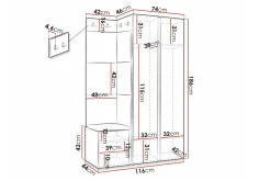 Oppbevaringsskap|Skap-Dunvegan Highboard Black Svart