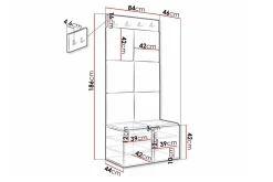 Oppbevaringsskap|Skap-Dunvegan Highboard Black Svart