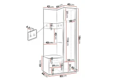 Dunvegan Highboard Graphite