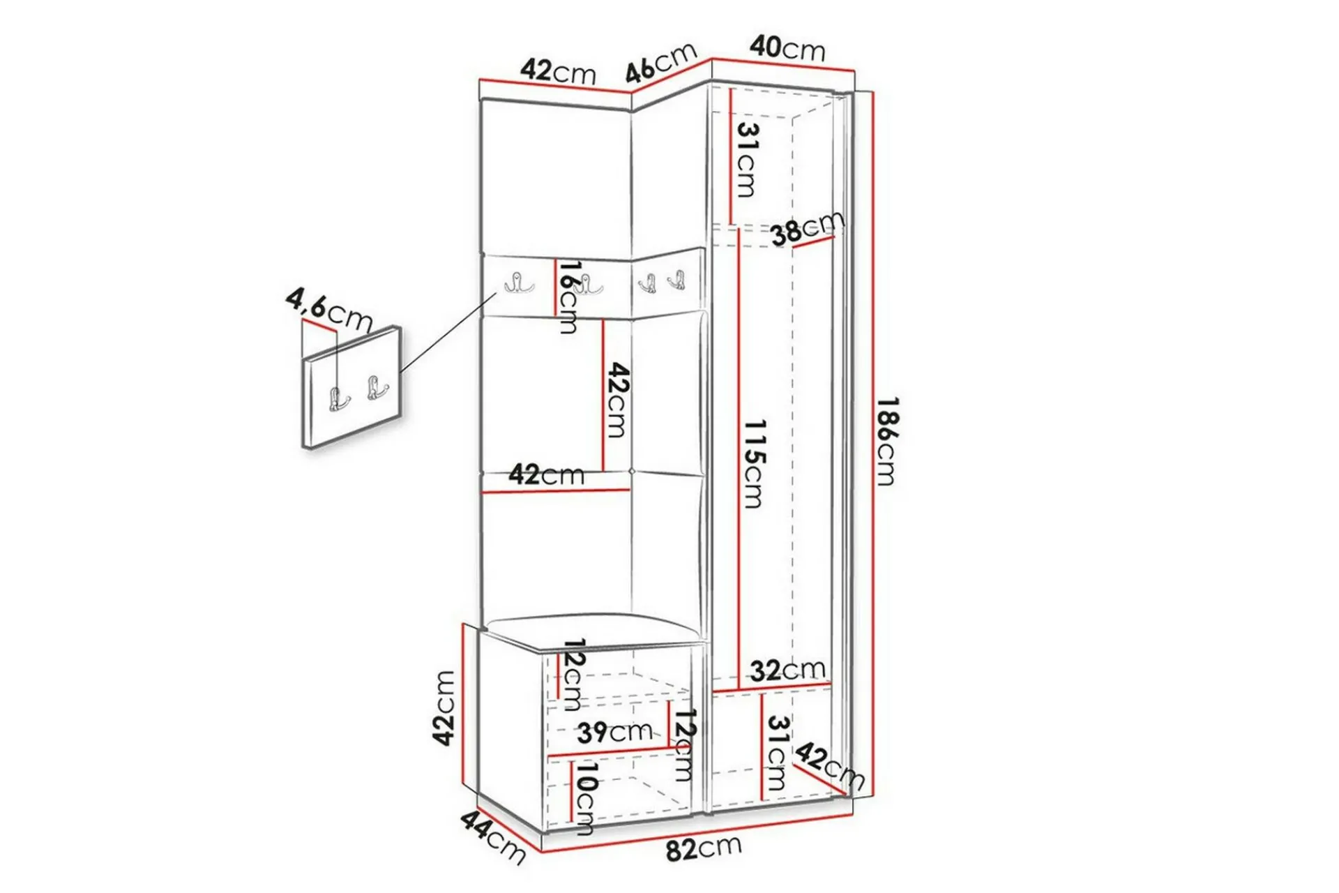 Dunvegan Highboard Graphite