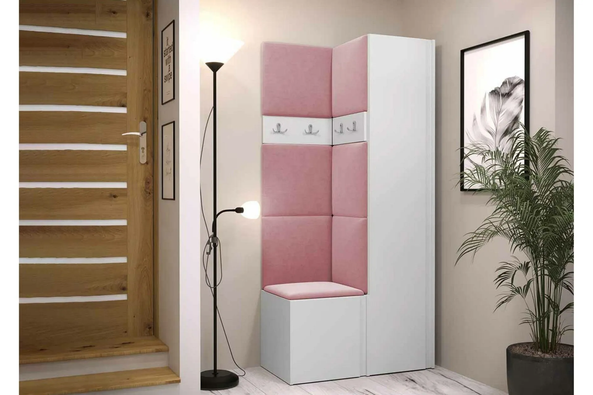 Oppbevaringsskap|Skap-Dunvegan Highboard White Hvit