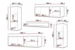 Dunvegan Möbelset För Vardagsrum Black
