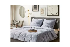Sengetøysett & Dynetrekksett-Dynetrekksett Morningside 200x135 cm Grey,Hvit