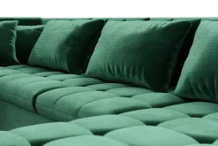 Majestic Furniture Velour Sofa & Fløyel Sofa-Dynir Hjørnesovesofa Divan Høyre Once 40 + Day Sammet 16 + Once 40