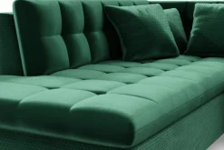 Majestic Furniture Velour Sofa & Fløyel Sofa-Dynir Hjørnesovesofa Divan Høyre Once 40 + Day Sammet 16 + Once 40