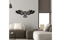 Skilt-Eagle 3 Metal Decor Veggdekor Svart