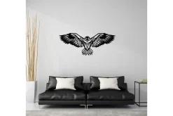 Skilt-Eagle 3 Metal Decor Veggdekor Svart