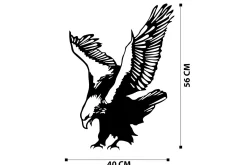 Eagle Metal Decor Veggdekor
