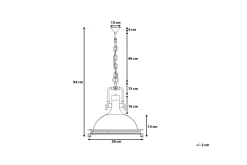 Kjøkkenlampe|Taklampe-Ebron Taklampe 38 cm Sølv