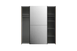 Garderober & Garderobesystem-Edessa Garderobe 62x171 cm Brun/Svart