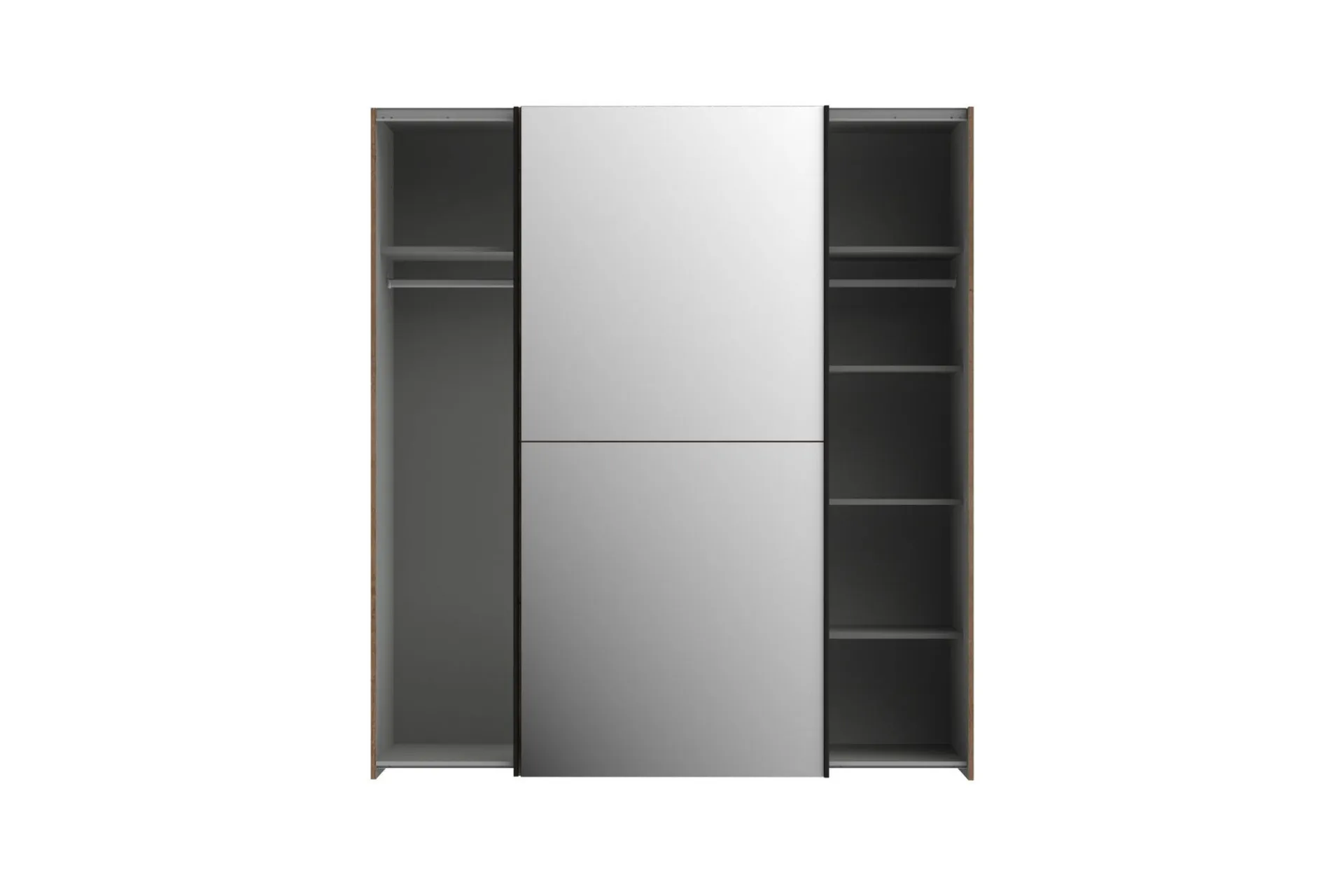 Garderober & Garderobesystem-Edessa Garderobe 62x171 cm Brun/Svart
