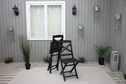Lifestyle Garden Balkongstoler|Balkongmøbler-Edilma Klappstol Black