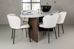 Venture Home Edina Spisegruppe 180 cm Oval med 4 Edina Stoler