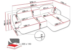 Sofa Med Sjeselong-Efrem Sofa med Sjeselong 3-seter Beige