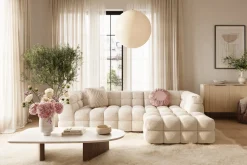 Andrarum 2 Seter Sofa|Sofa Med Sjeselong-Elise 4-seters Sofa med Sjeselong Venstre Beige