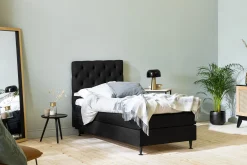 Drömvik Kontinentalsenger-Ella kontinentalseng 90x200cm Svart