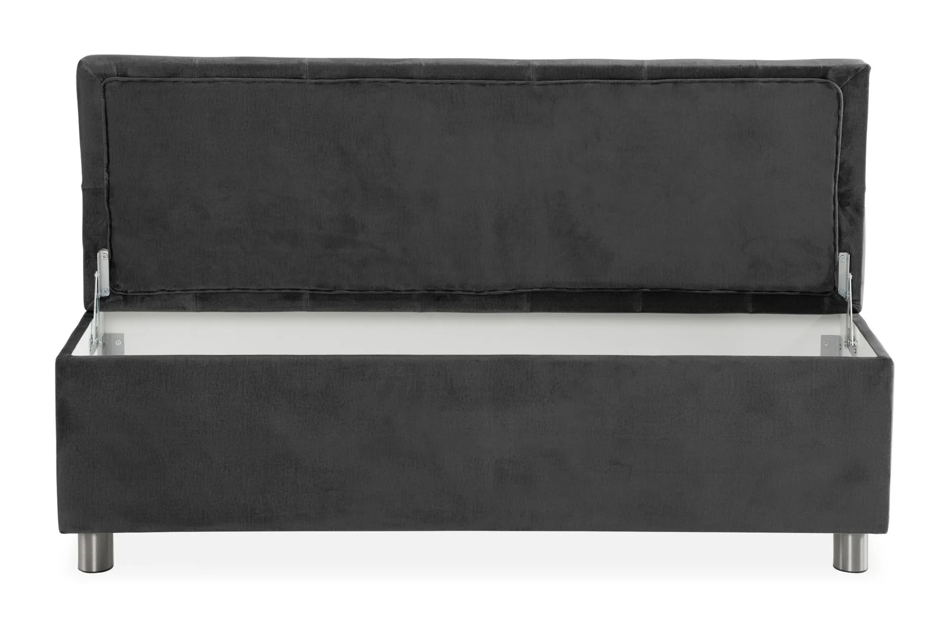 Entrebenk|Benk-Ella Sengekiste 140cm Dypheftende Mørkegrå