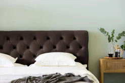 Kontinentalsenger|Komplett Sengepakke-Ella Sengepakke 160x200cm Dypheftet Sengegavl Brun