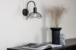 Venture Home Nattbordslampe-Elsa Vegglampe Dimbar LED Stor Svart