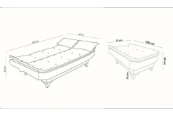 Velour Sofa & Fløyel Sofa-Elsis Sovesofa 3-seter Lilla