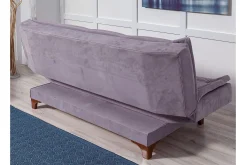 Velour Sofa & Fløyel Sofa-Elsis Sovesofa 3-seter Lilla
