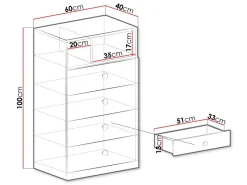 Elvaren Skjenk 60 cm