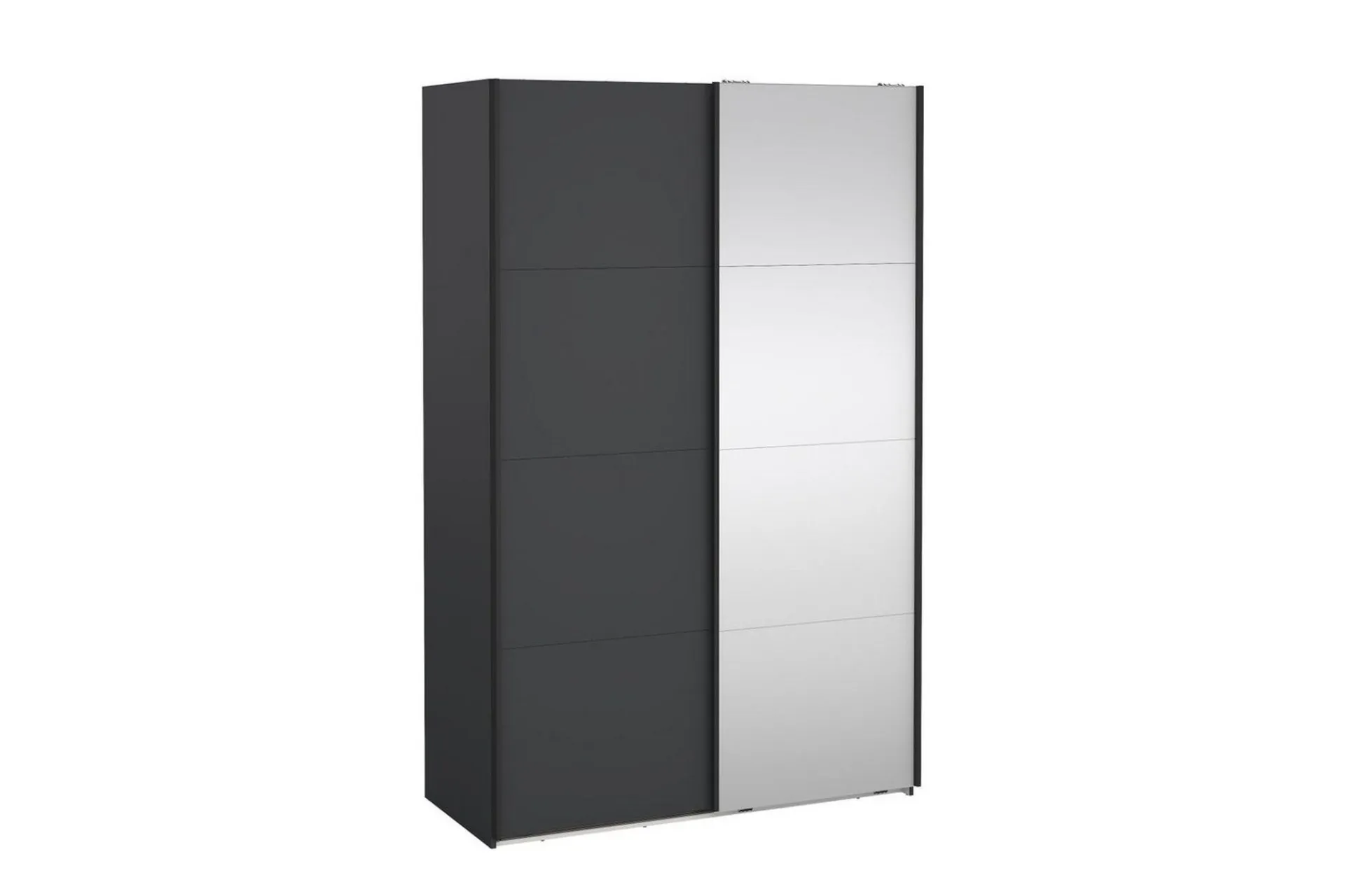 Tvilum Garderober & Garderobesystem-Elvos Garderobe med Speil 139x220 cm Svart