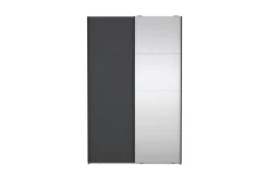 Tvilum Garderober & Garderobesystem-Elvos Garderobe med Speil 139x220 cm Svart