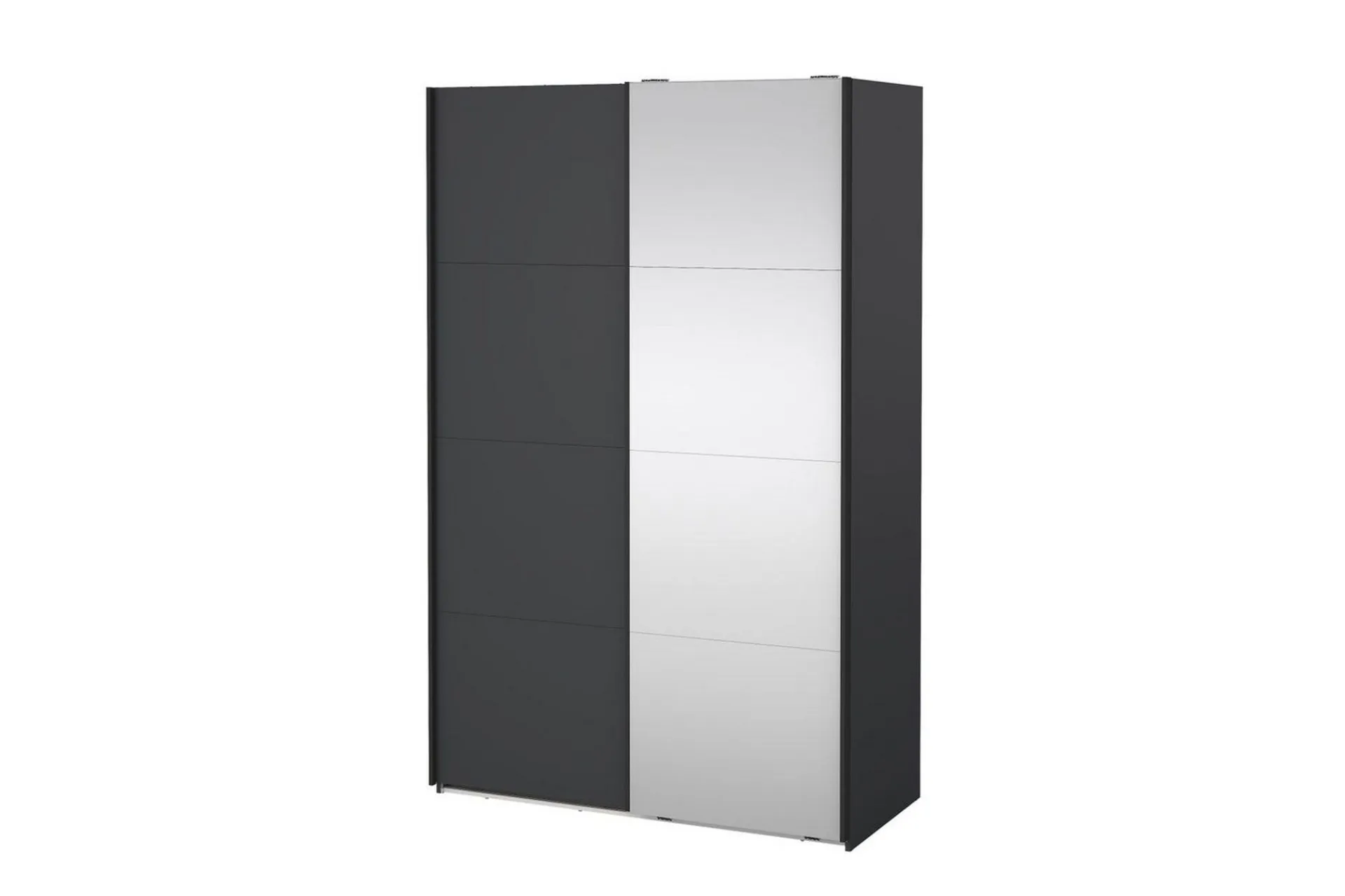 Tvilum Garderober & Garderobesystem-Elvos Garderobe med Speil 139x220 cm Svart