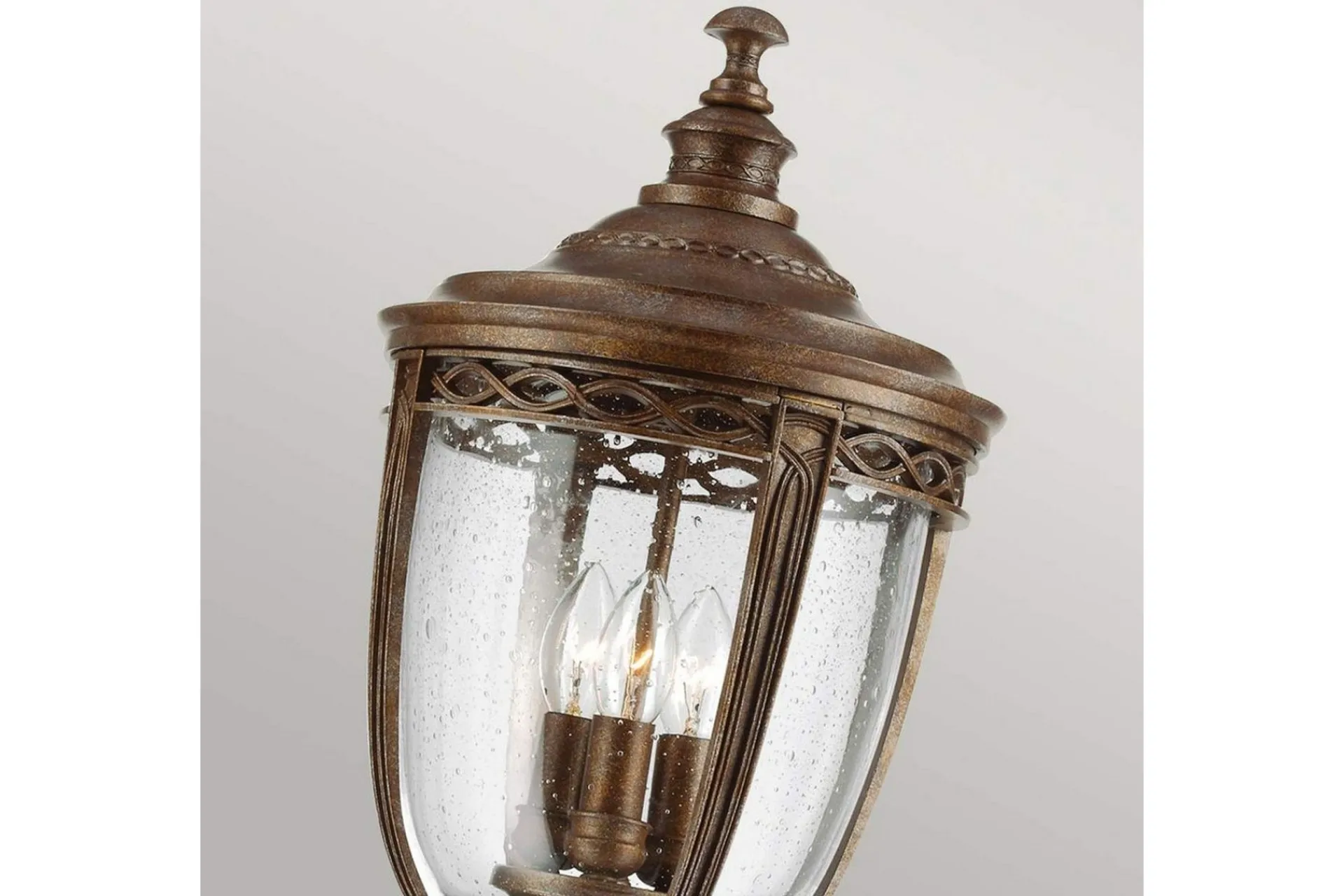 Stolpelykt & Portlykt-Engelsk Hodelag Feiss Utelampe Bronse